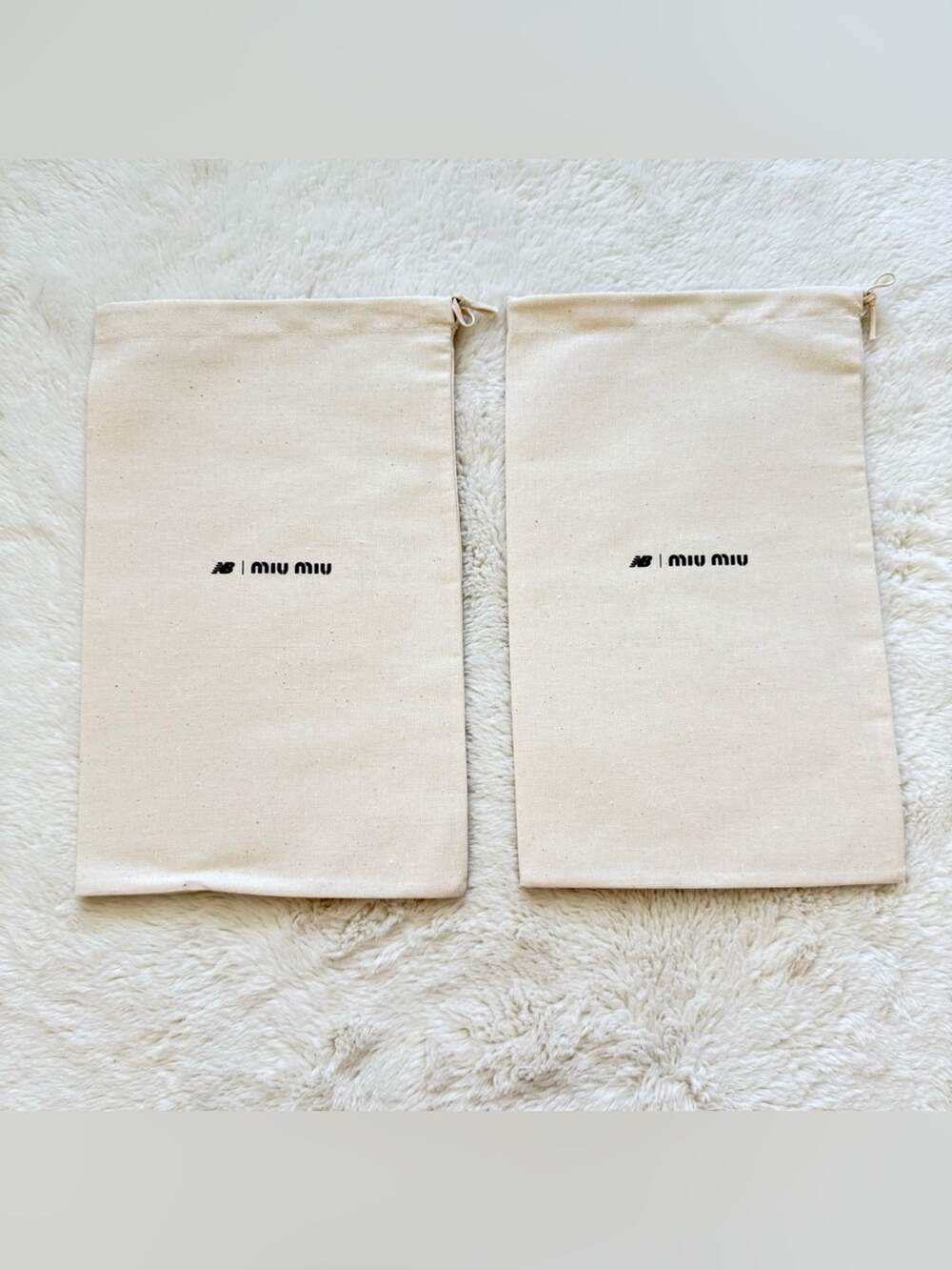 Miu Miu / New Balance dust bags for shoes Authentic